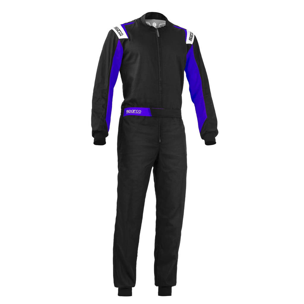 SPARCO 002343NREB1S ROOKIE 2020 Kart suit, NOT HOMOLOGATED, black/blue, size S Photo-0