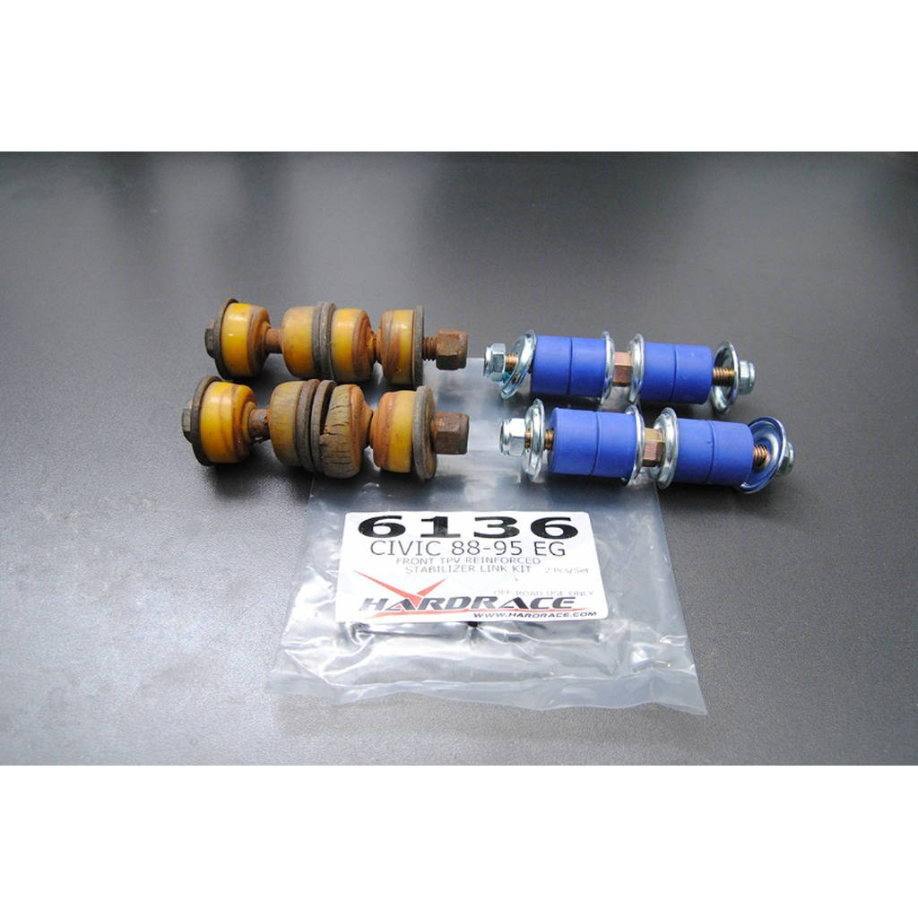 HARDRACE 6136 CIVIC 92-95 EG FRONT TPV REINFORCED STABILIZER LINK KIT 2PCS/SET Photo-1