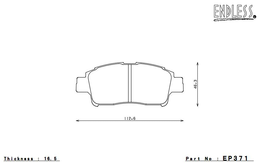 ENDLESS EP371SSY Brake pads Photo-0