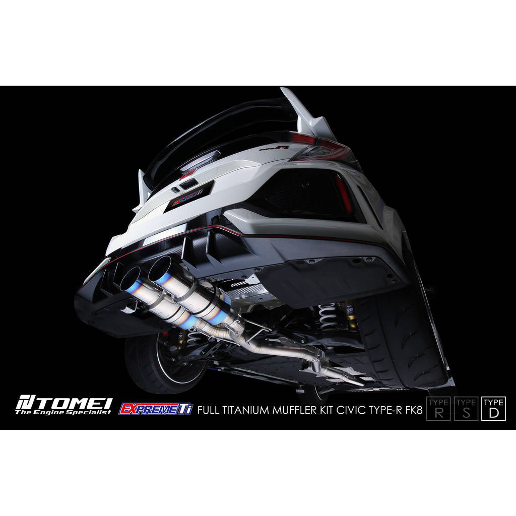 TOMEI TB6090-HN06C Full Titanium Muffler Kit Expreme Ti Type-D for HONDA Civic Type R (FK8) 2017–2021 Photo-0