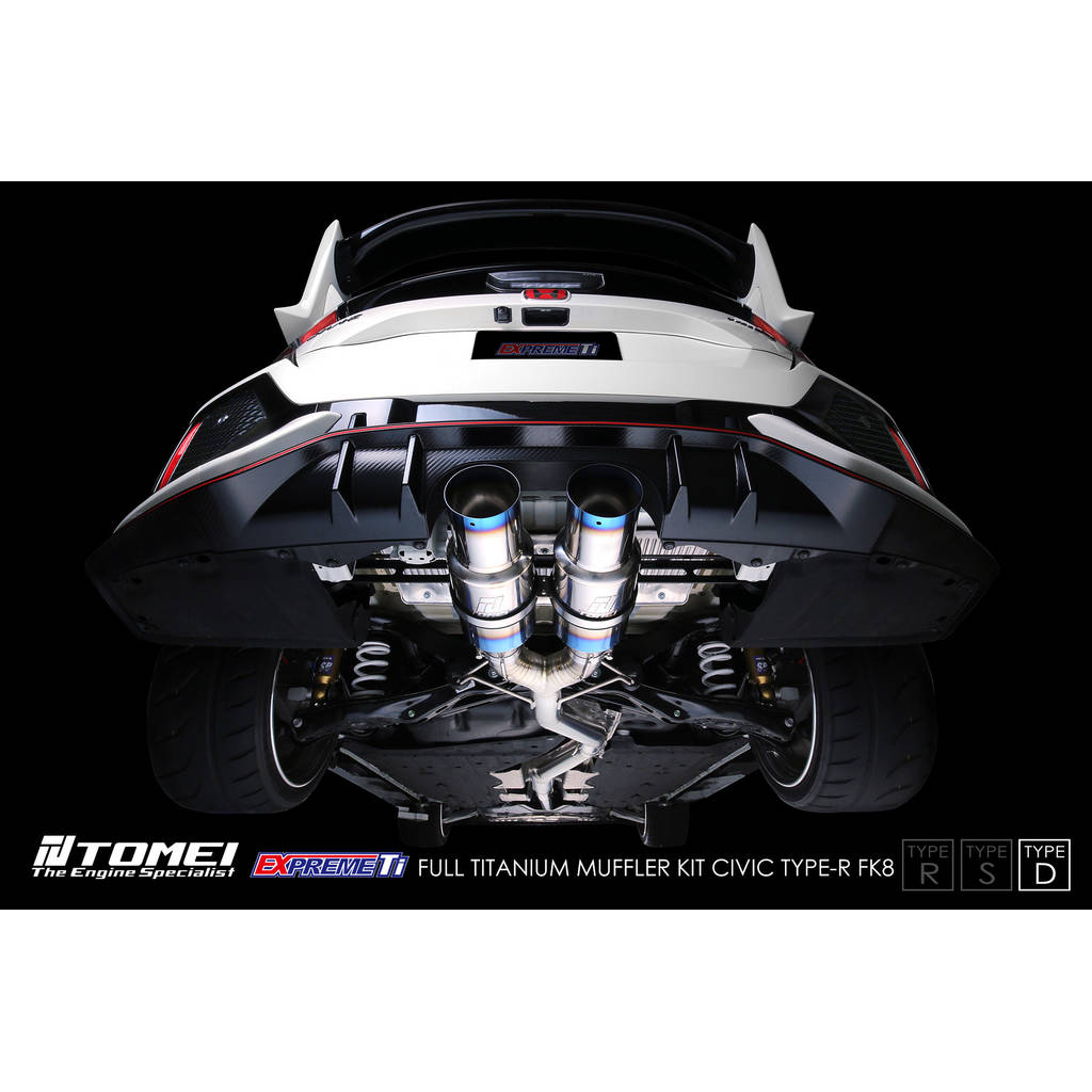 TOMEI TB6090-HN06C Full Titanium Muffler Kit Expreme Ti Type-D for HONDA Civic Type R (FK8) 2017–2021 Photo-1