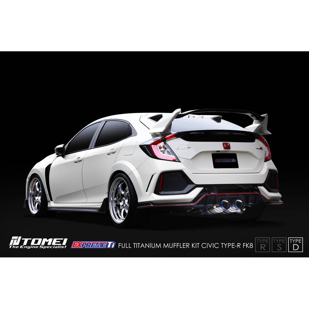 TOMEI TB6090-HN06C Full Titanium Muffler Kit Expreme Ti Type-D for HONDA Civic Type R (FK8) 2017–2021 Photo-3