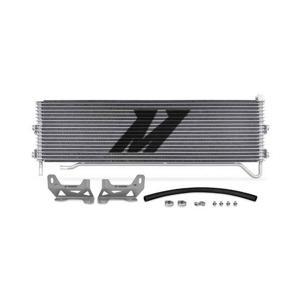MISHIMOTO MMTC-F2D-08SL FORD 6.4L Powerstroke Transmission Cooler, 2008-2010, Silver Photo-0