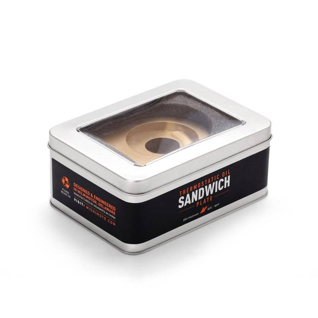 MISHIMOTO MMOP-SPTM22 M22 Thermostatic Oil Sandwich Plate Photo-1