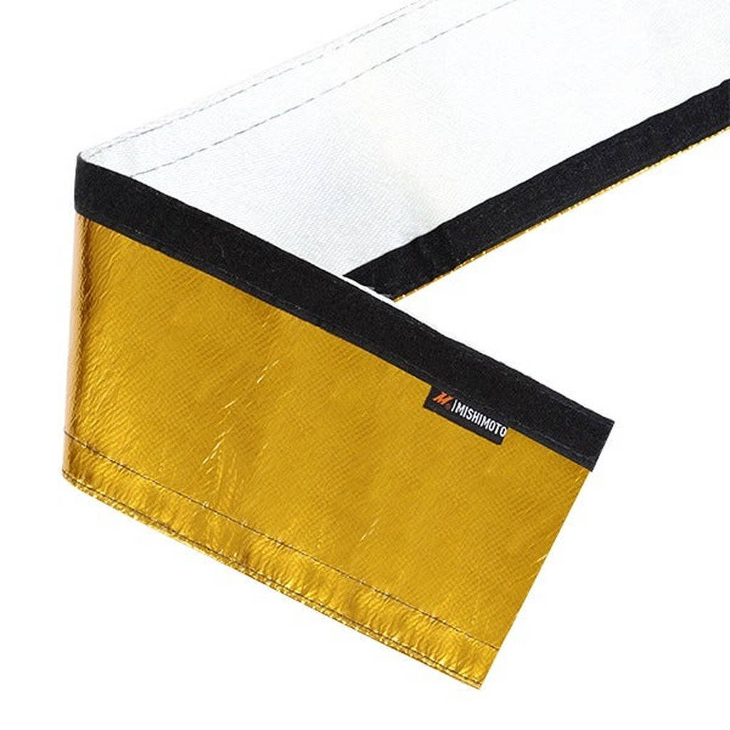 MISHIMOTO MMHP-HSS-136GD Heat Shielding Sleeve, Gold 1"x36" Photo-0
