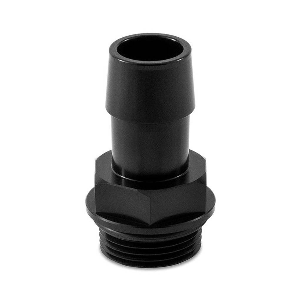 MISHIMOTO MMFT-M27-34BK M27x2.0 to 3/4" Hose Barb Aluminum Fitting, Black Photo-0