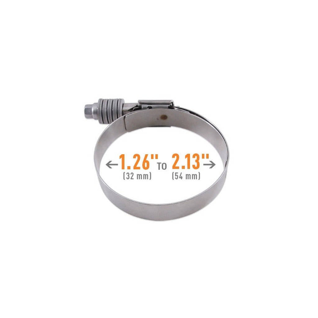 MISHIMOTO MMCLAMP-CTWG-54 Constant Tension Worm Gear Clamp, 1.26" - 2.13" (32mm - 54mm) Photo-2
