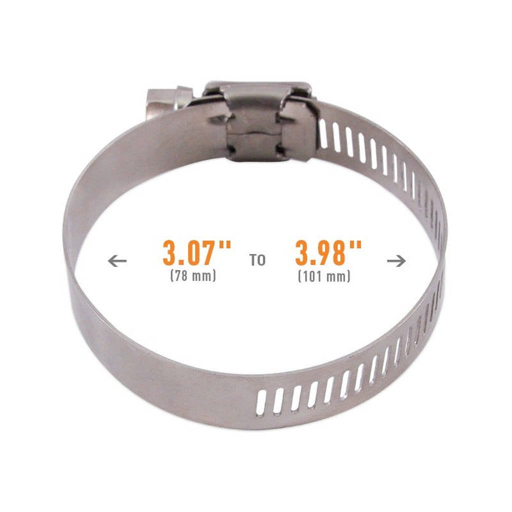 MISHIMOTO MMCLAMP-WG-101HT High-Torque Worm Gear Clamp, 3.07" - 3.98" (78mm - 101mm), Pack of 2 Photo-2