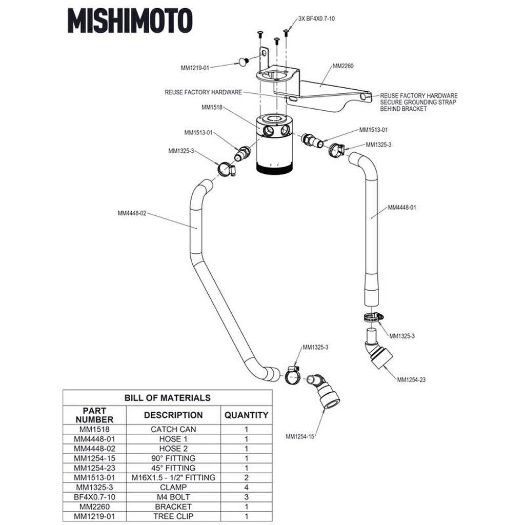 MISHIMOTO MMBCC-F150-11PBE FORD F-150 V8 Baffled Oil Catch Can, 2011-2014 Photo-6