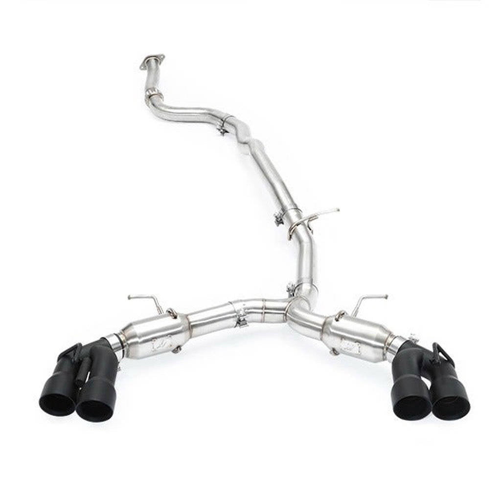 MISHIMOTO MMEXH-CAM4-16QTPBK CHEVROLETCamaro 2.0T Quad Tip Pro Cat-Back Exhaust, 2016+, Black Tips Photo-3