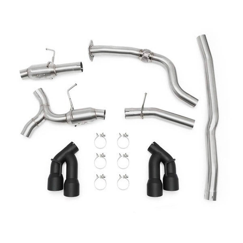 MISHIMOTO MMEXH-CAM4-16QTPP CHEVROLETCamaro 2.0T Quad Tip Pro Cat-Back Exhaust, 2016+, Polished Tips Photo-0