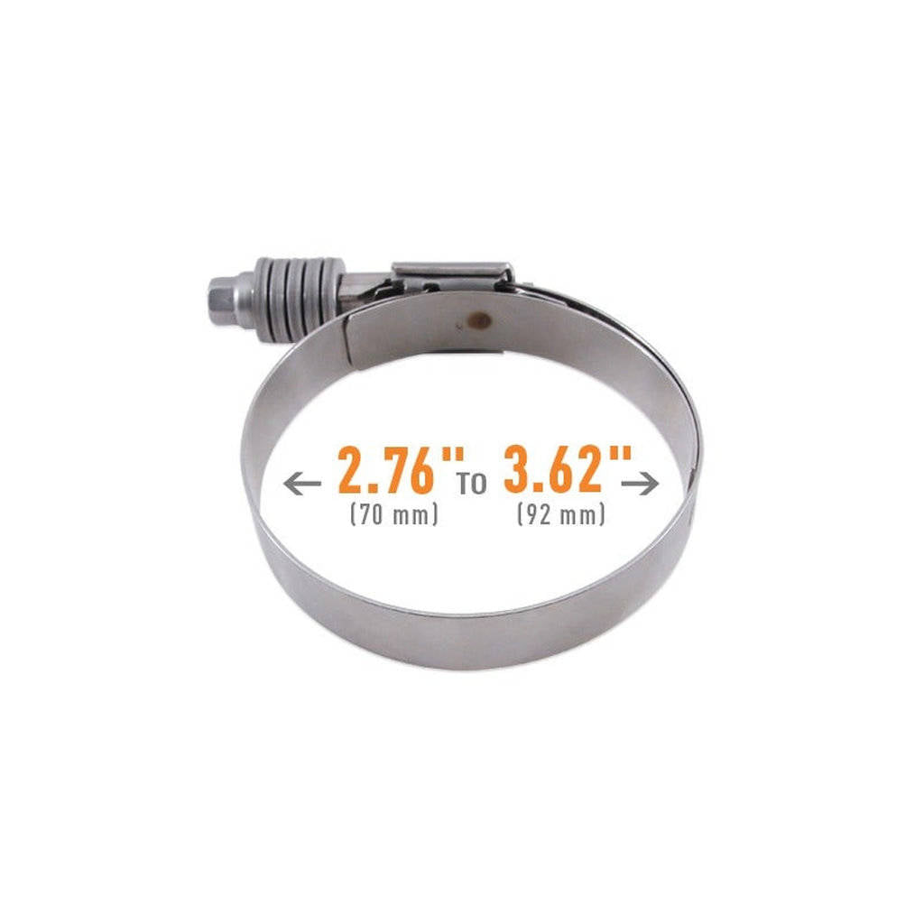 MISHIMOTO MMCLAMP-CTWG-92 Constant Tension Worm Gear Clamp, 2.76" - 3.62" (70mm - 92mm) Photo-2