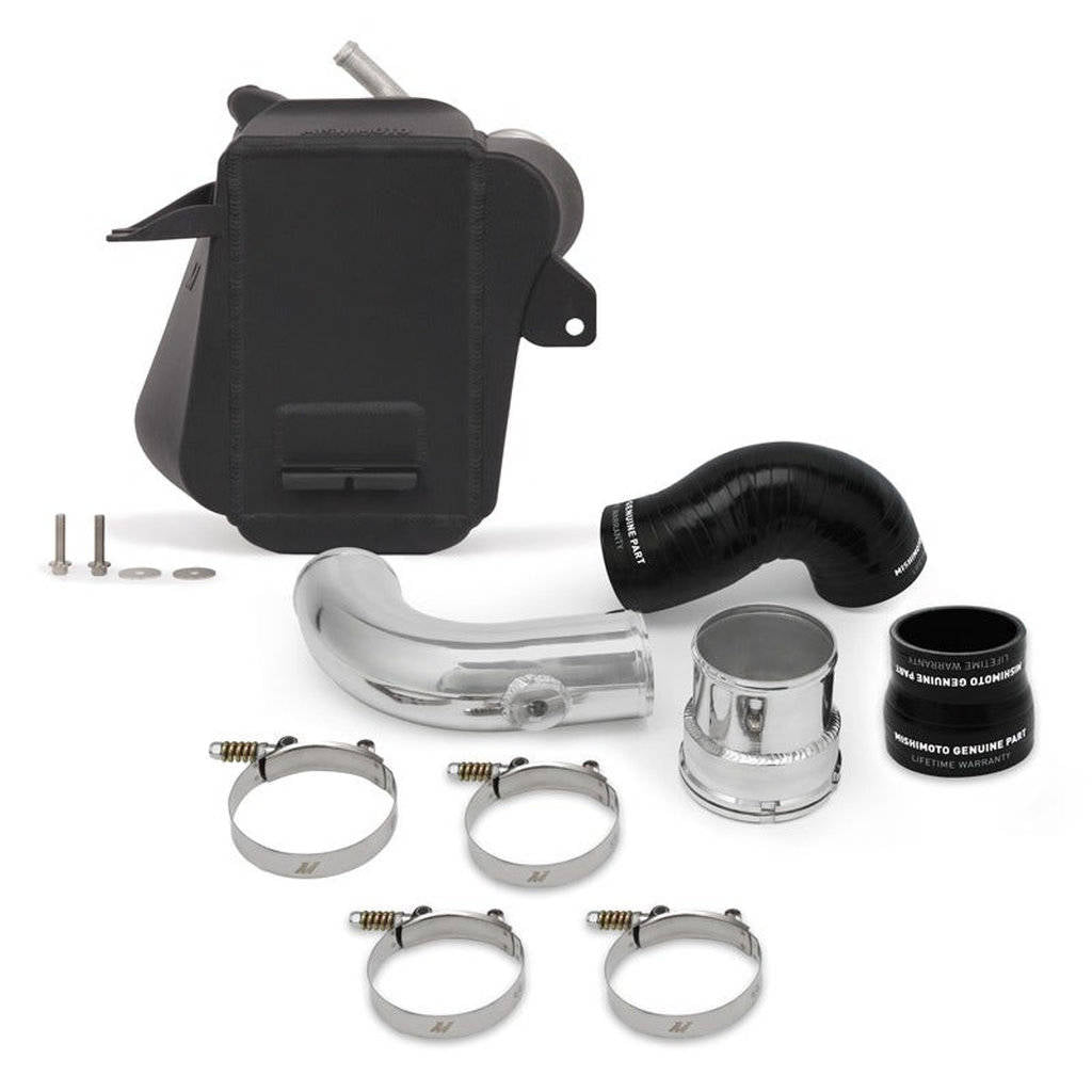 MISHIMOTO MMINT-F2D-17BK FORD 6.7L Powerstroke Air-to-Water Intercooler, 2017+, Micro-Wrinkle Black Photo-0
