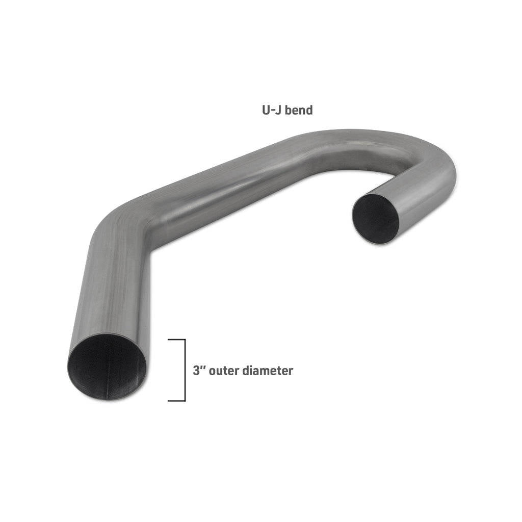 MISHIMOTO MMICP-SS-3U UNIVERSAL 3" U-J Bend UNIVERSAL Stainless Steel Exhaust Piping Photo-1