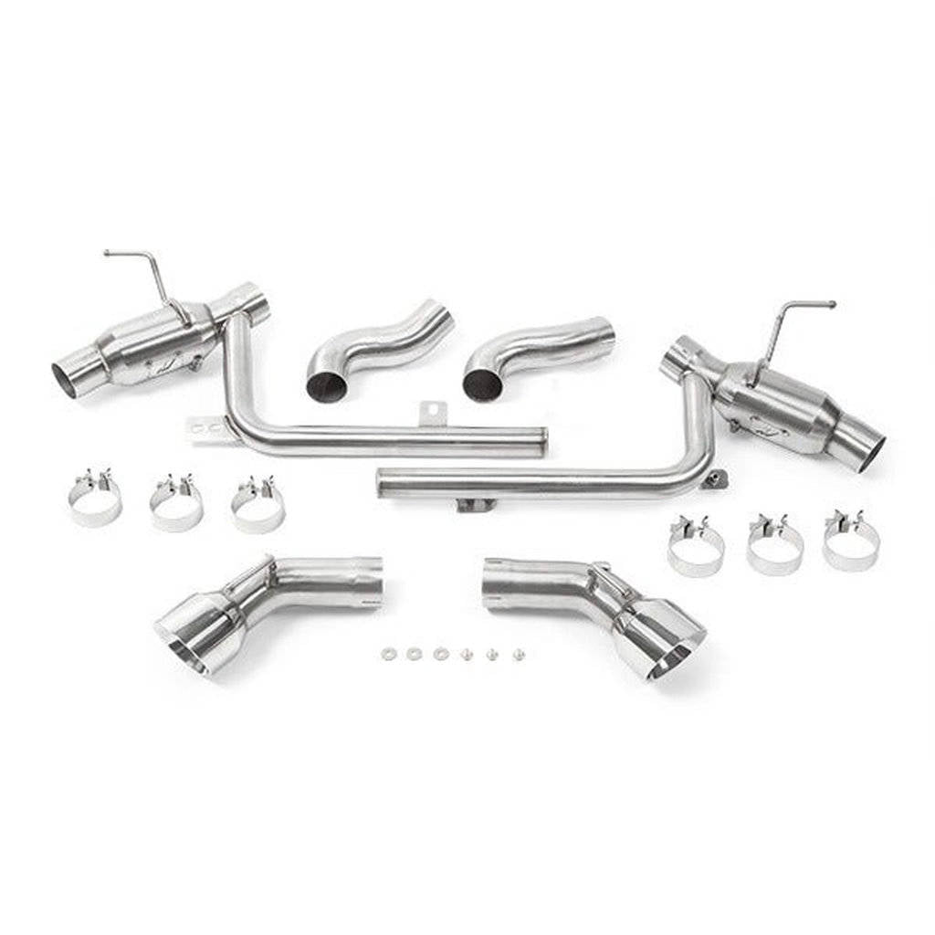 MISHIMOTO MMEXH-CAM8-16ADTPP CHEVROLETCamaro SS Dual-Tip Pro Axle Back Exhaust, 2016+ Polished Tips Photo-0