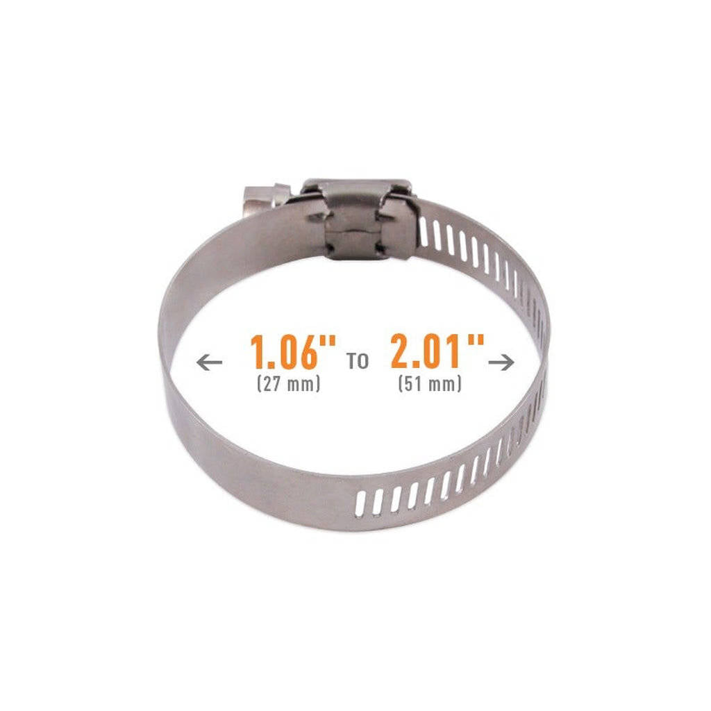 MISHIMOTO MMCLAMP-WG-51HT High-Torque Worm Gear Clamp, 1.06" - 2.01" (27mm - 51mm), Pack of 10 Photo-3