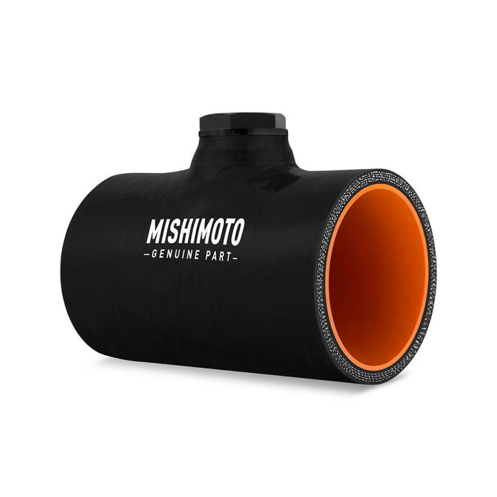 MISHIMOTO MMCP-25NPTBK Silicone Coupler, 2.5" w/1/8" NPT Bung Photo-1