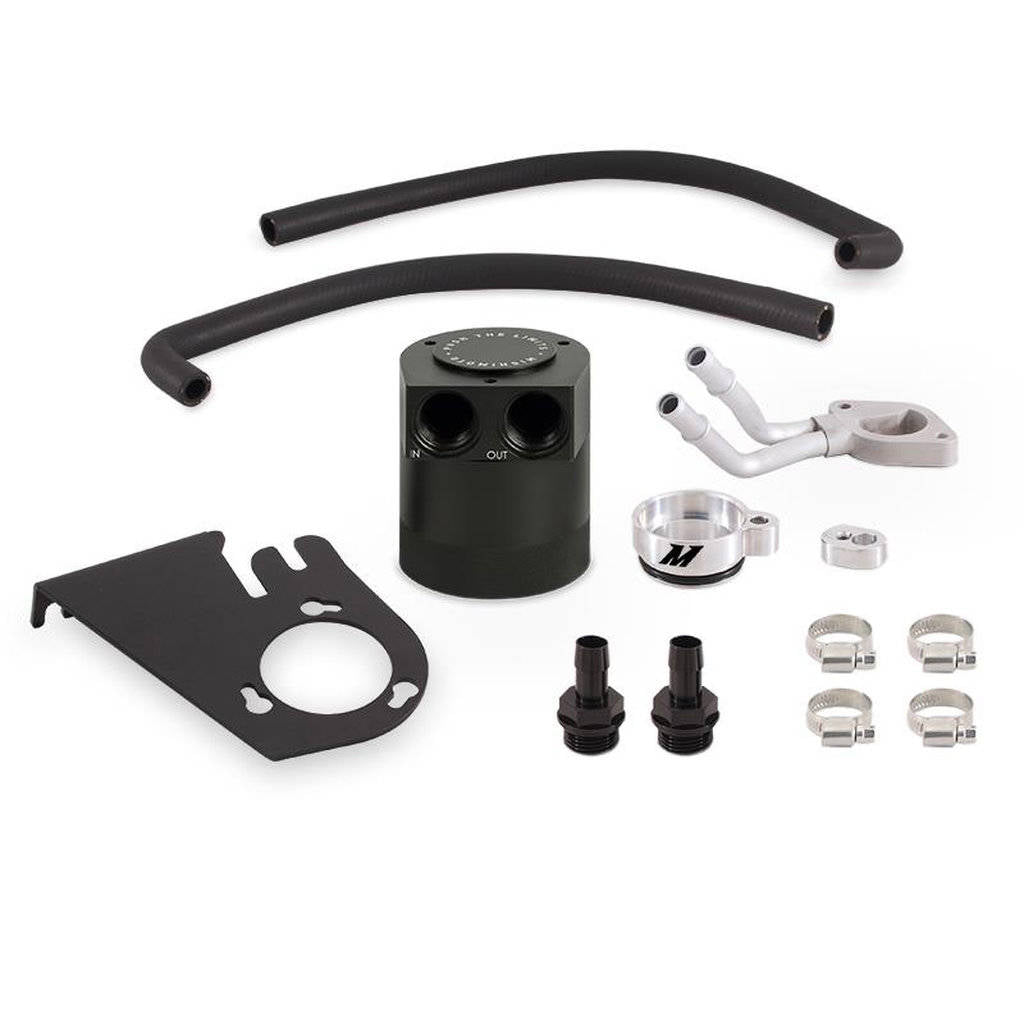 MISHIMOTO MMBCC-F2D-11BE FORD 6.7L Powerstroke Baffled Oil Catch Can Kit, 2011-2016 Photo-0