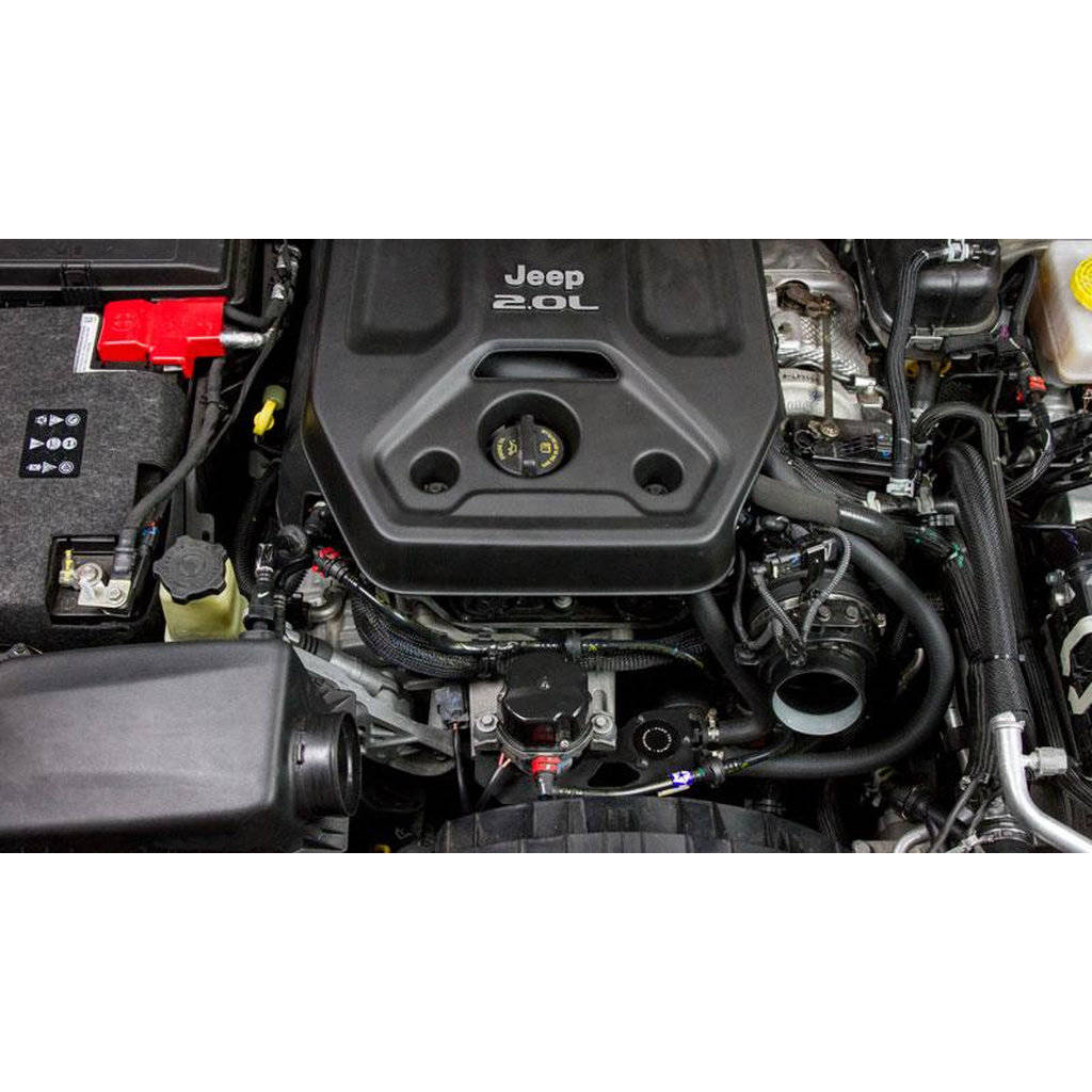 MISHIMOTO MMBCC-JLH-18CBE JEEP Wrangler JL 2.0L Baffled Oil Catch Can, 2018+ Photo-5