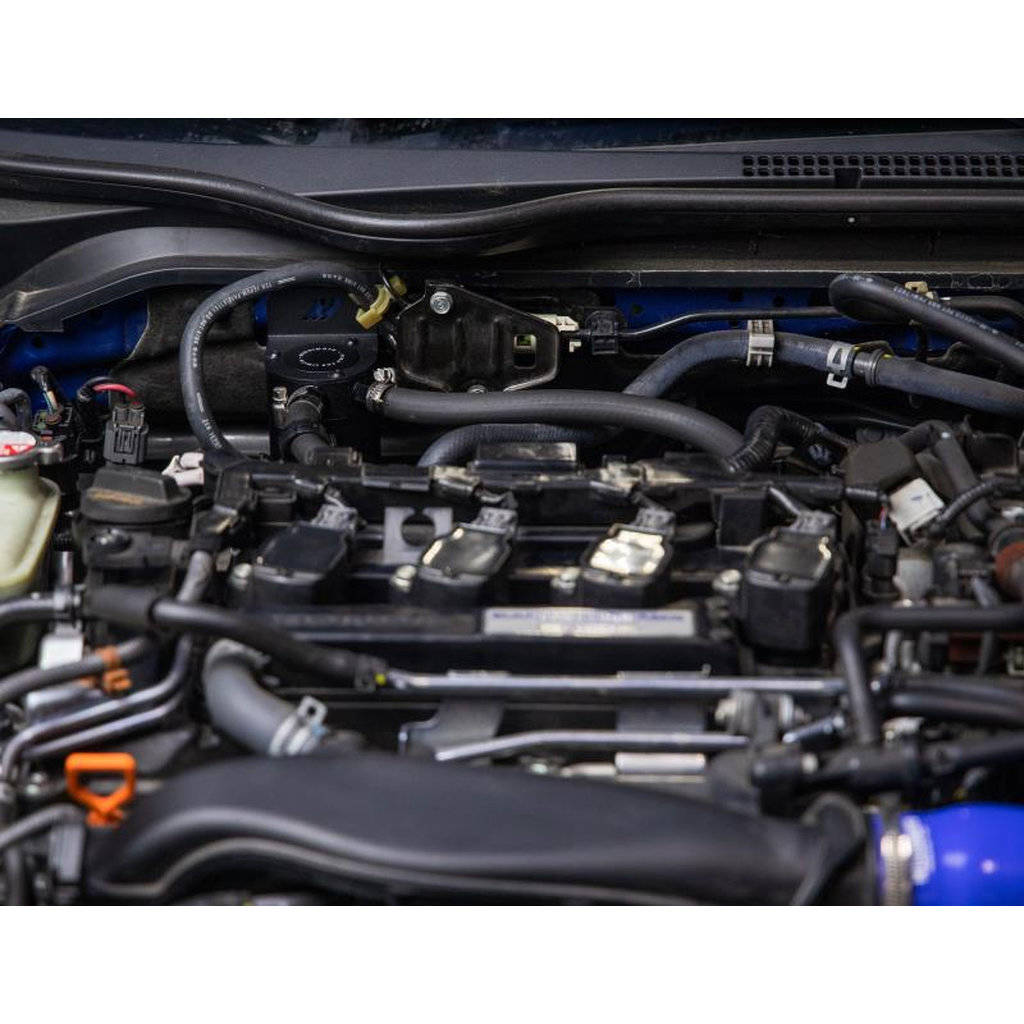 MISHIMOTO MMBCC-CIV-16PBE HONDA Civic 1.5L T Baffled Oil Catch Can, PCV Side, 2016+ Photo-5
