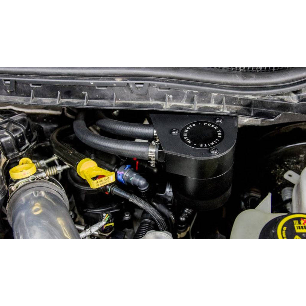 MISHIMOTO MMBCC-F2D-17BE FORD 6.7L Powerstroke Baffled Oil Catch Can Kit, 2017+ Photo-4