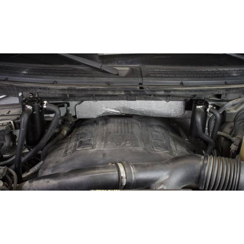 MISHIMOTO MMBCC-F35T-11SBE FORD F-150 3.5L EcoBoost Baffled Oil Catch Can Kit, 2011-2014 Photo-3