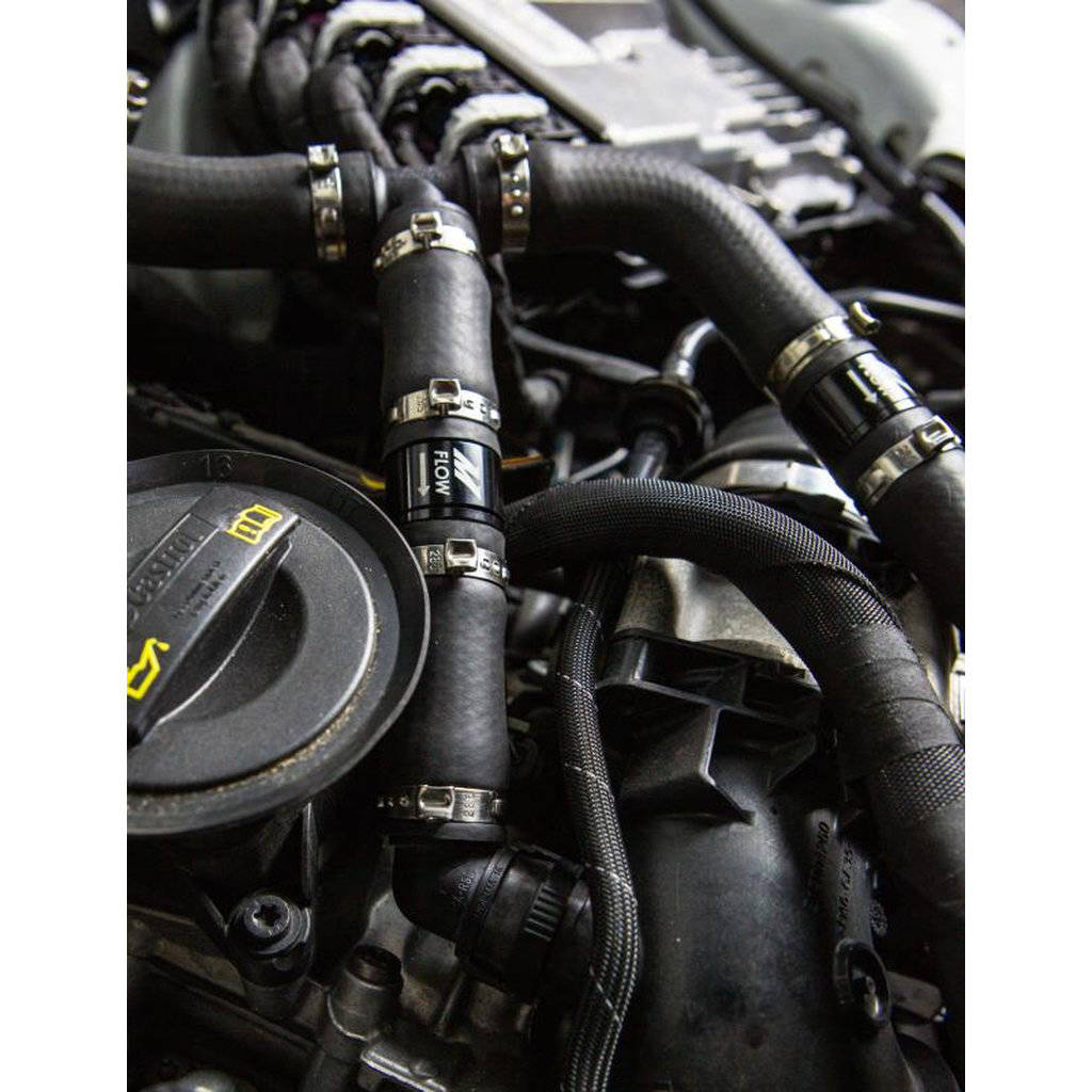 MISHIMOTO MMBCC-S4-18PBE AUDI B9 S4/S5 Baffled Oil Catch Can, PCV Side, 2018+ Photo-6