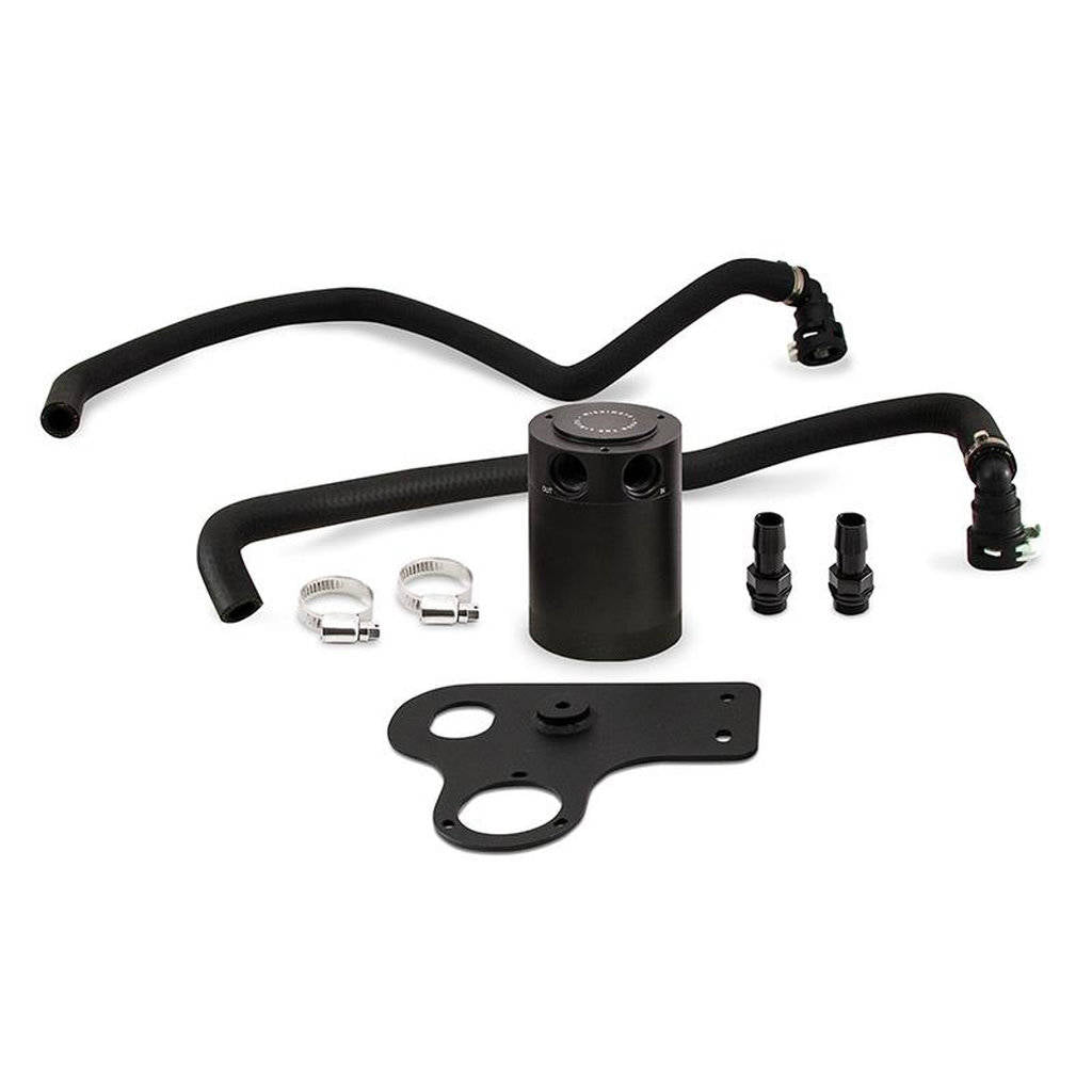 MISHIMOTO MMBCC-MUS8-18PBE FORD Mustang GT Baffled Oil Catch Can, PCV Side, 2015+ Photo-0