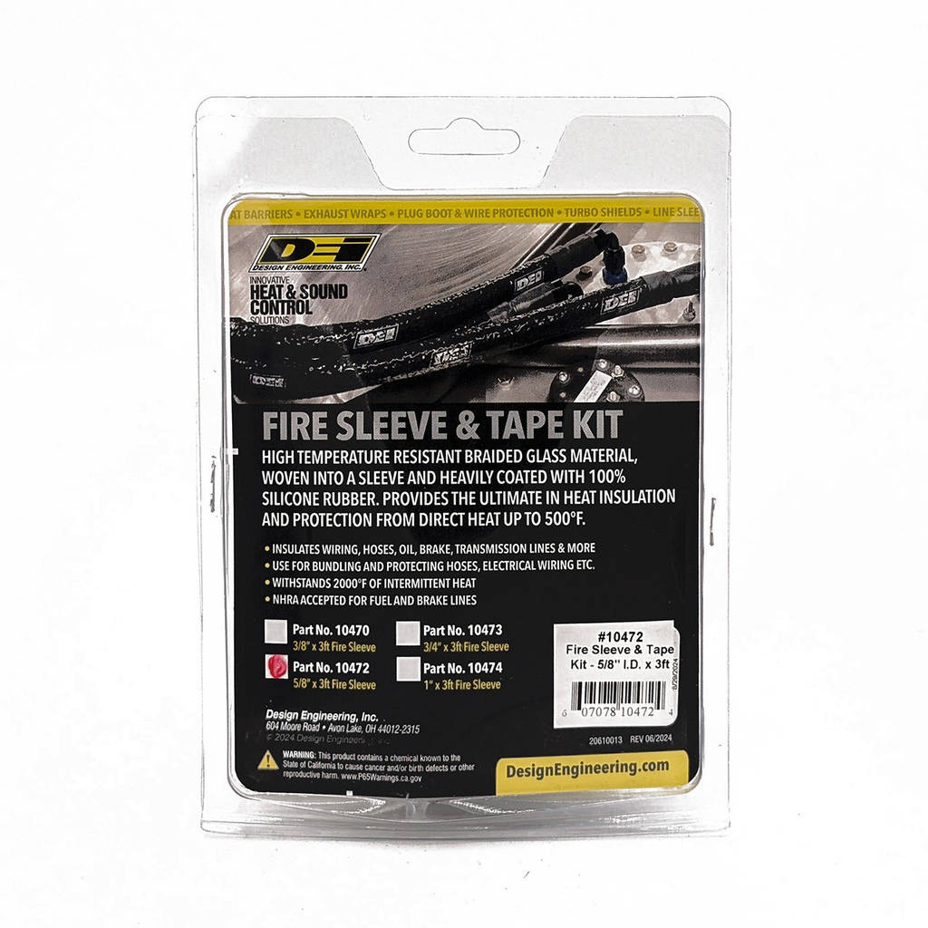 DEI 010472 Fire Sleeve and Tape Kit 5/8" I.D. x 3ft Photo-4