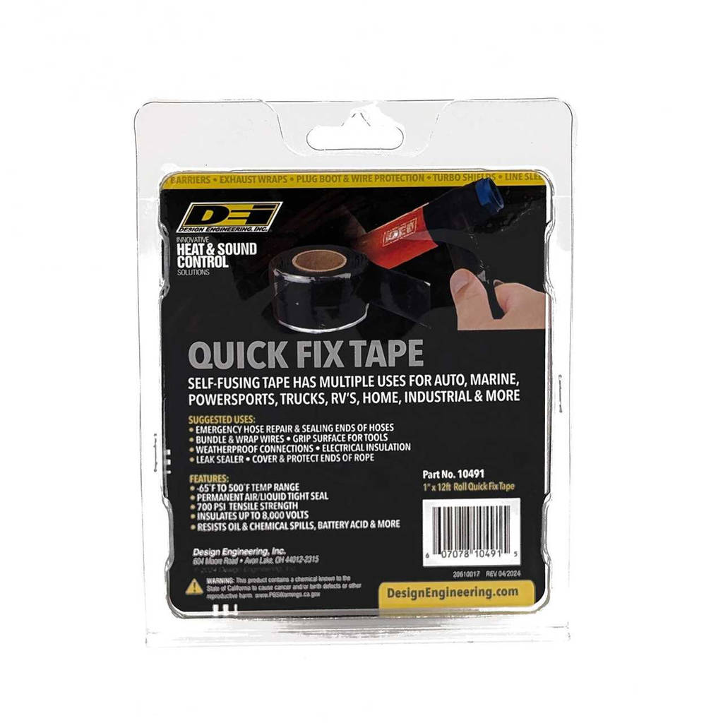 DEI 010491 Quick Fix Tape ™ 1" x 12ft Black Photo-3