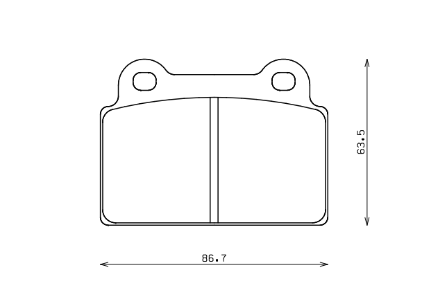 ENDLESS EP452CCRg Rear brake pads MITSUBISHI LANCER EVO X (08-12 g.) Photo-0