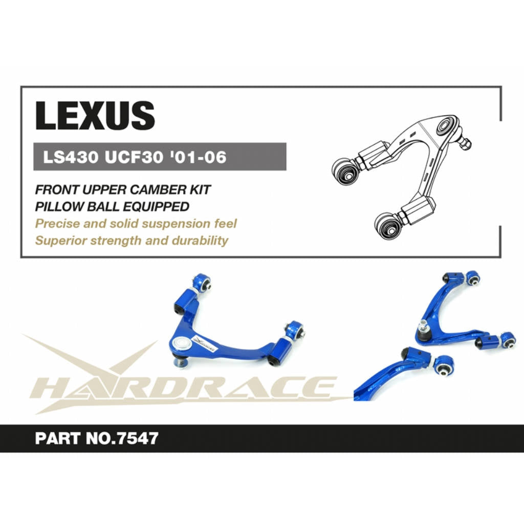 HARDRACE 7547 ADJ. CONTROL ARM LEXUS LS430 UCF30 01-06 Photo-1