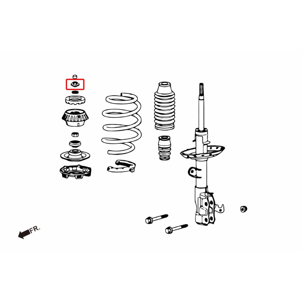 HARDRACE 8877 HARDEN STRUT MOUNT HONDA FIT GK 08- Photo-5