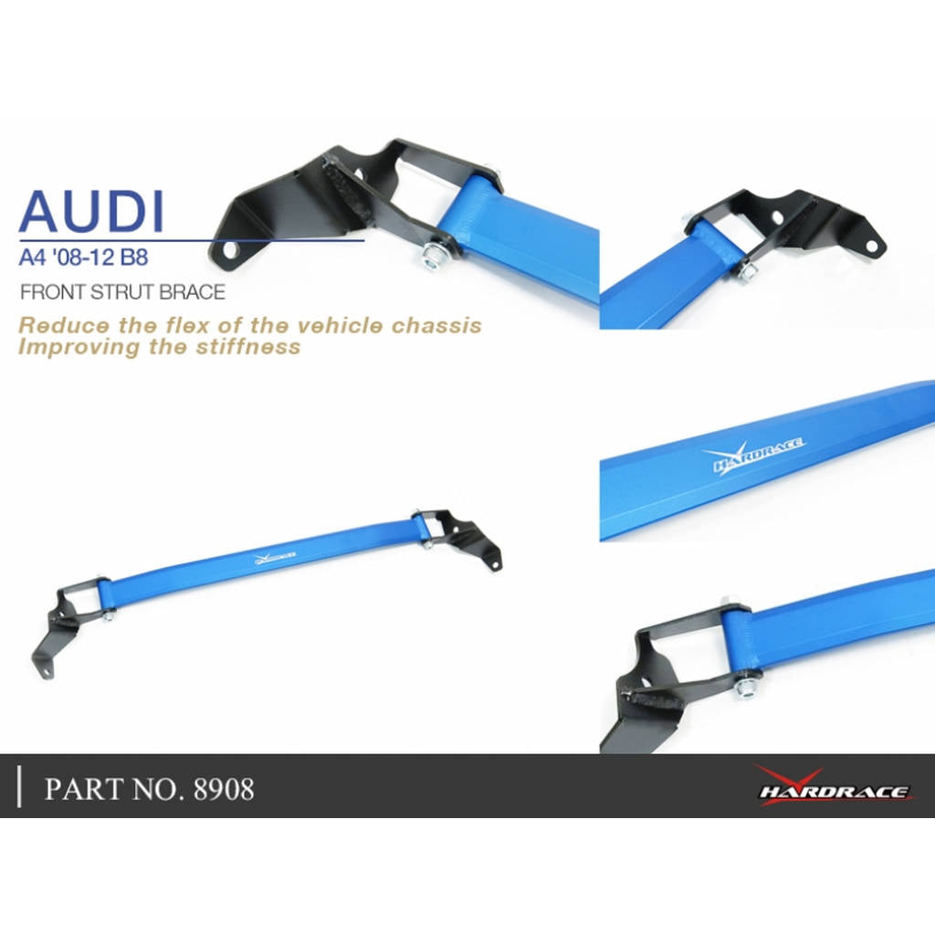 HARDRACE 8908 BODY REINFORCED BAR AUDI AUDI A4 B8 08-12 Photo-5