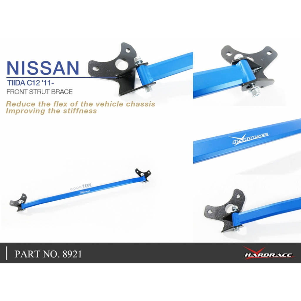 HARDRACE 8921 BODY REINFORCED BAR NISSAN TIIDA MK2 11- Photo-5