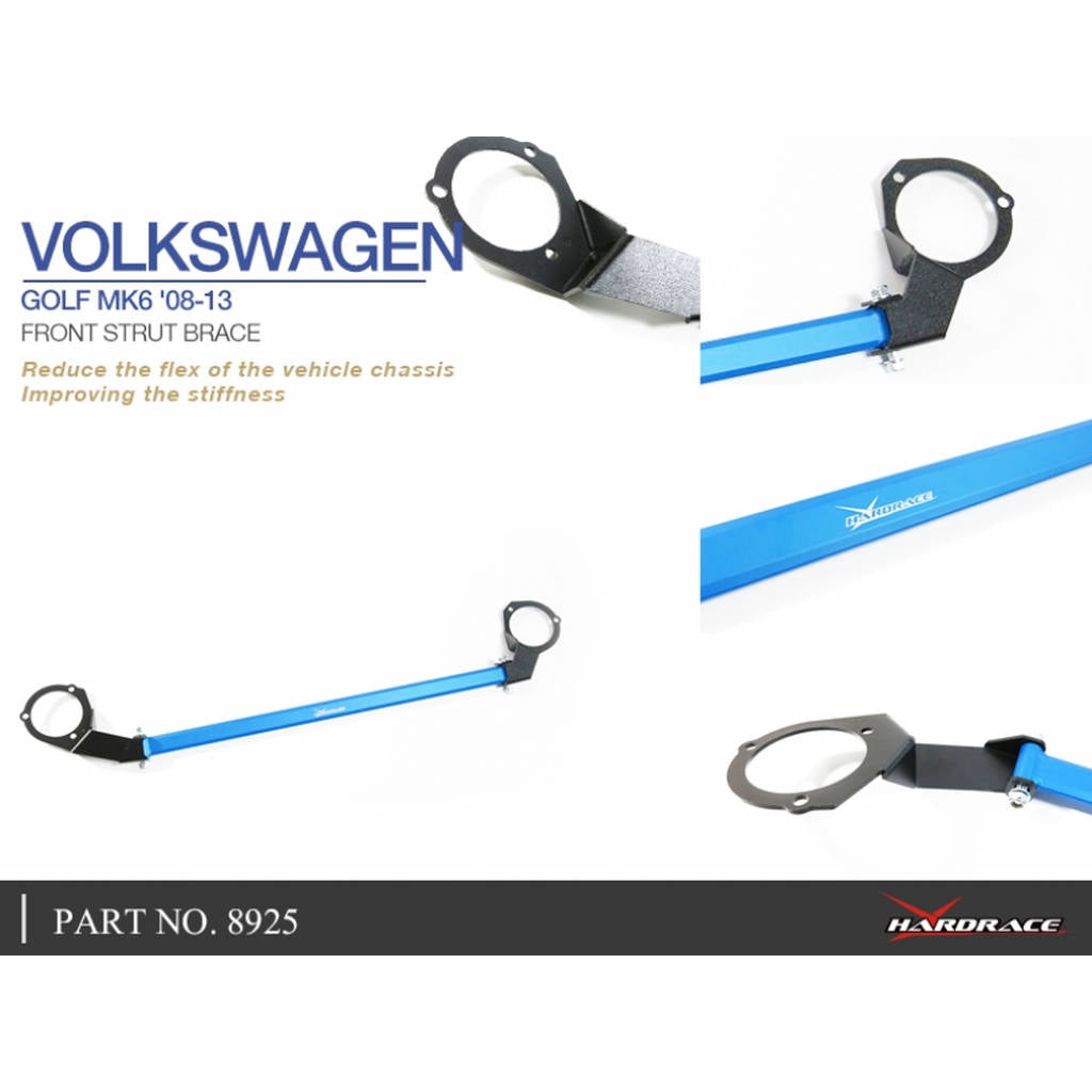 HARDRACE 8925 BODY REINFORCED BAR VW GOLF MK6 PQ35 5K 08-13 Photo-5