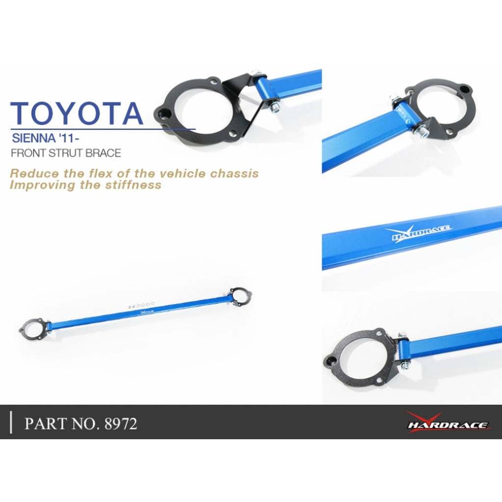 HARDRACE 8972 BODY REINFORCED BAR TOYOTA SIENNA XL30 10- Photo-5
