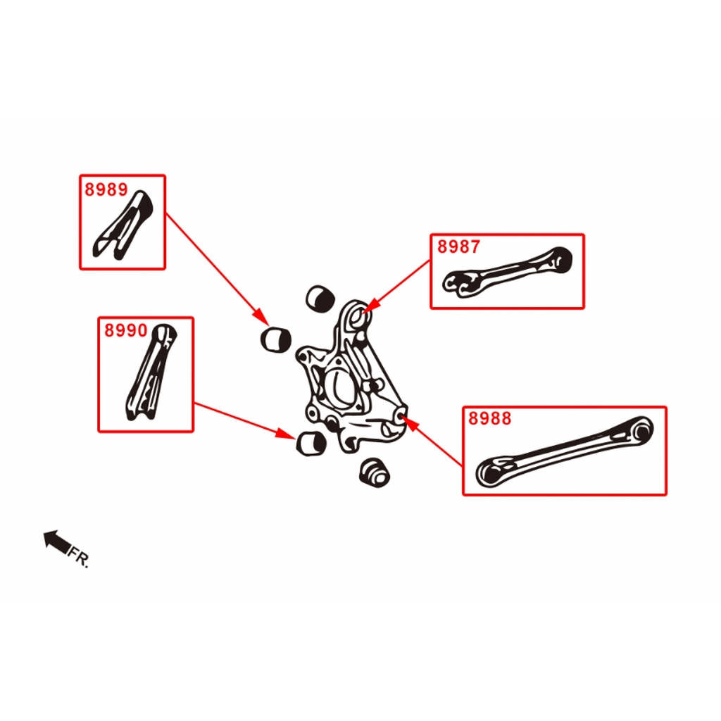 HARDRACE 8990 ADJ. CAMBER/TOE/CASTER ARM- CADILLAC ATS 14- Photo-5
