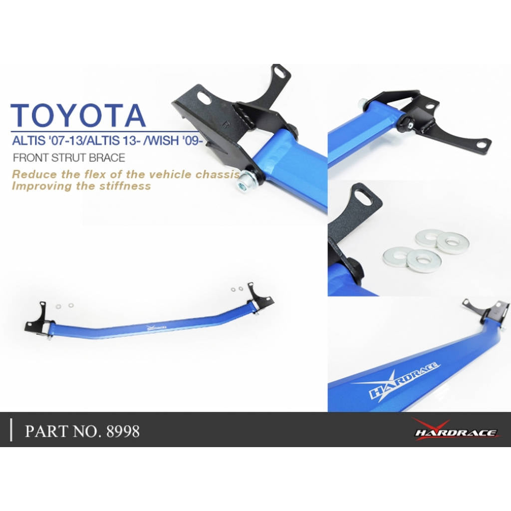 HARDRACE 8998 BODY REINFORCED BAR TOYOTA ALTIS 10TH/11TH 07-13- Photo-3