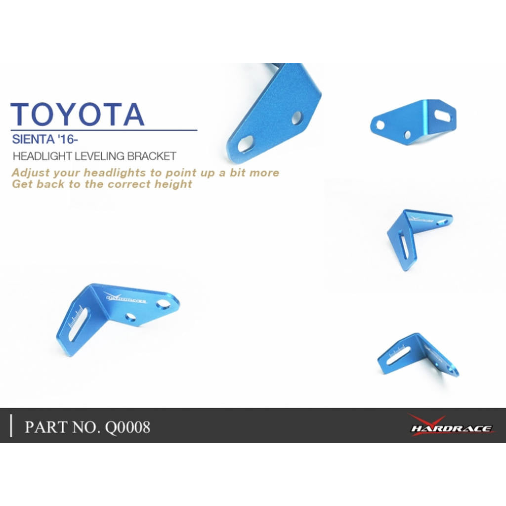 HARDRACE Q0008 HEADLIGHT LEVELING BRACKET TOYOTA SIENTA 16- Photo-4