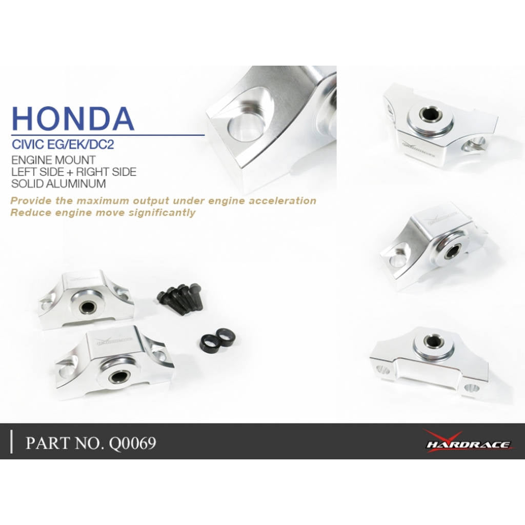 HARDRACE Q0069 HARDEN ENGINE MOUNT HONDA CIVIC 92-00 Photo-4