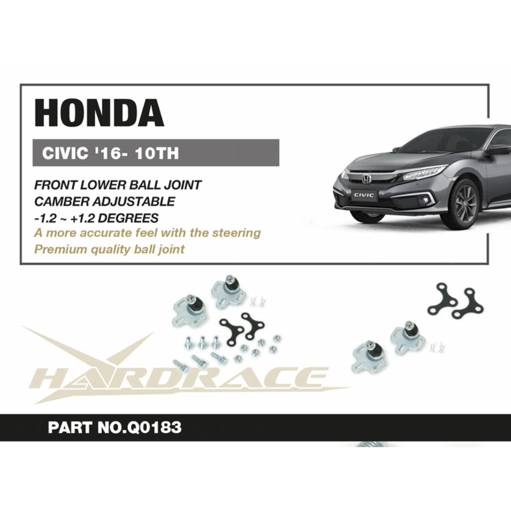 HARDRACE Q0183 RC BALL JOINT HONDA CIVIC FC/10TH 16- Photo-4
