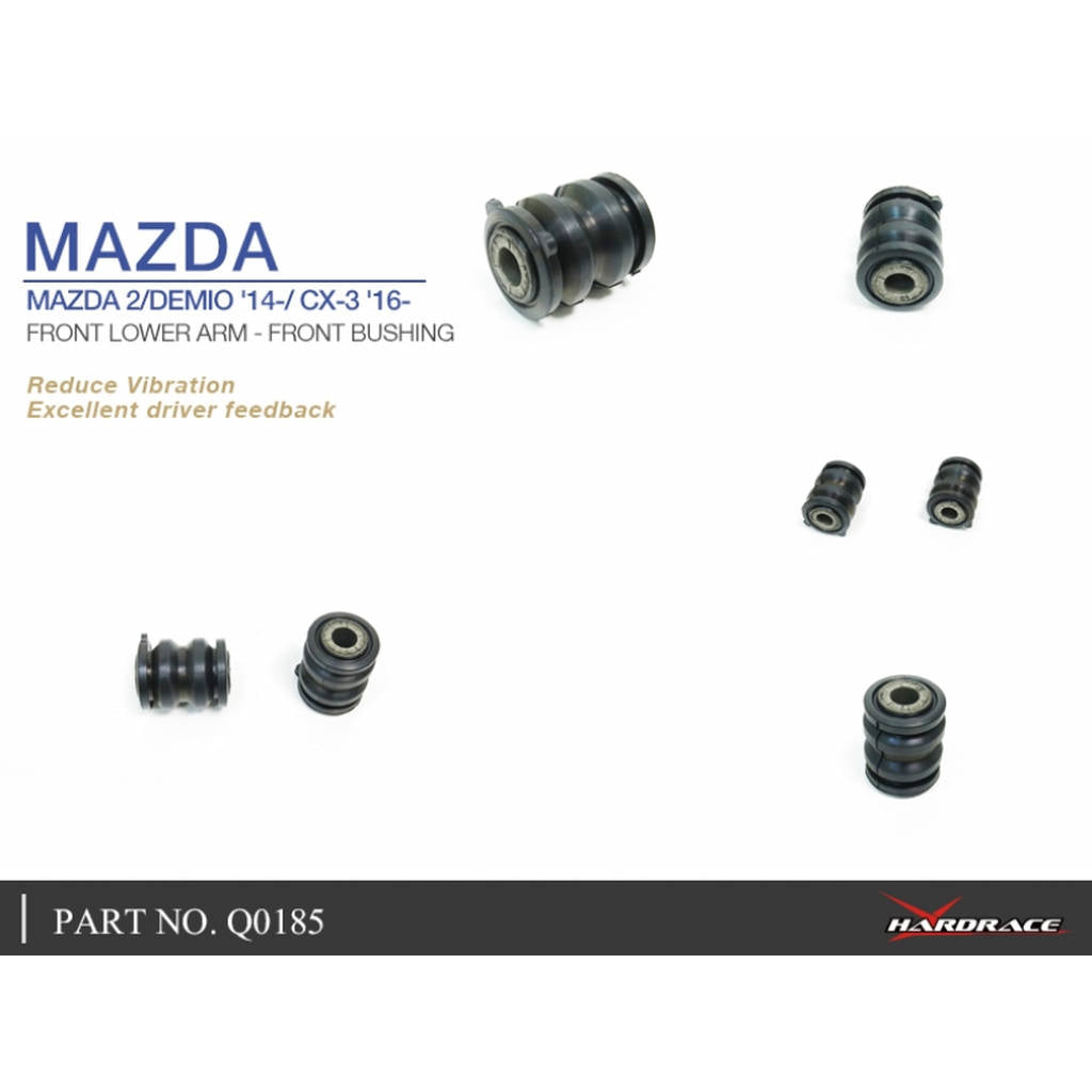 HARDRACE Q0185 HARDEN RUBBER BUSHING MAZDA MAZDA 2 DJ 14- Photo-4