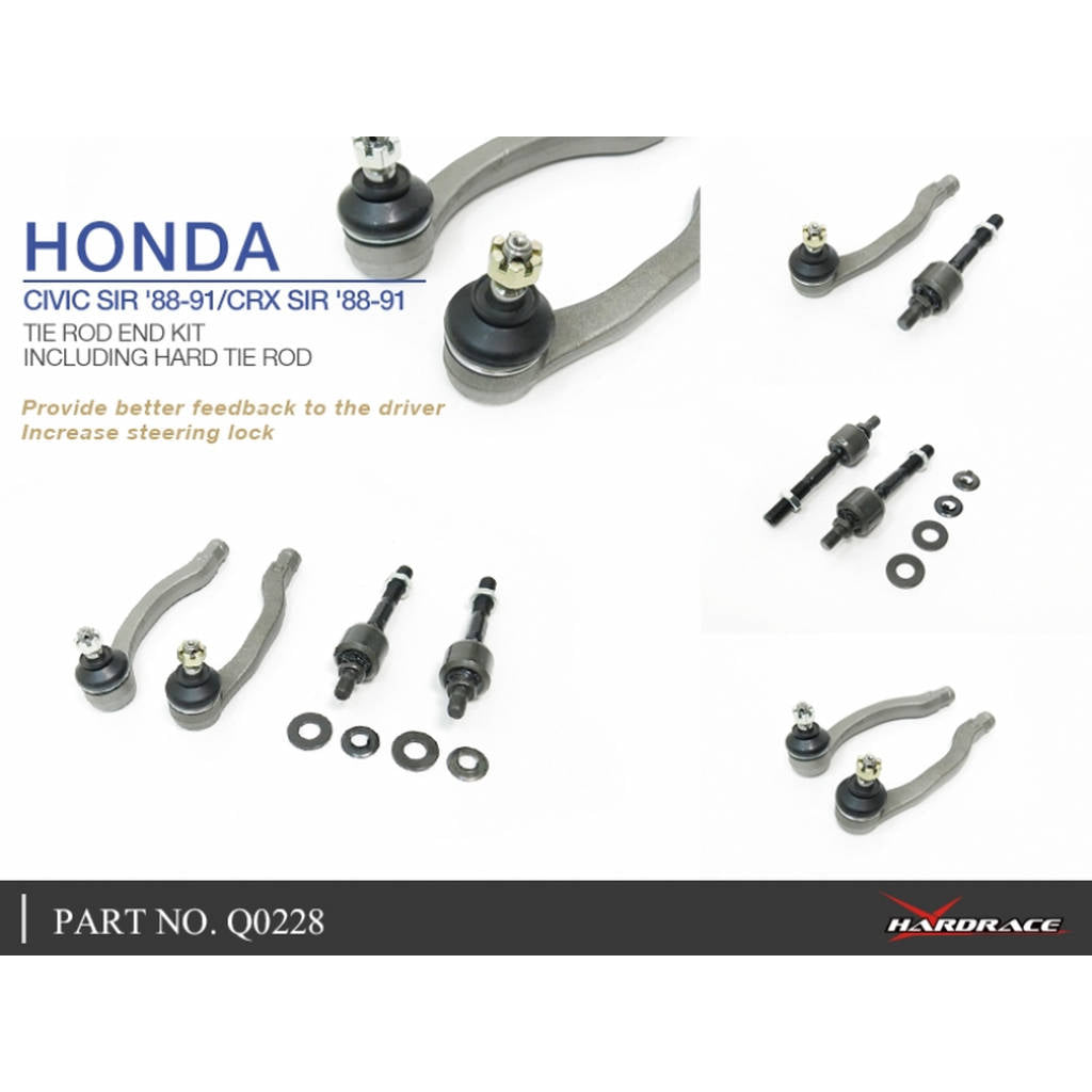 HARDRACE Q0228 UPGRADE TIE ROD END HONDA CIVIC EF8/9 88-91 Photo-4