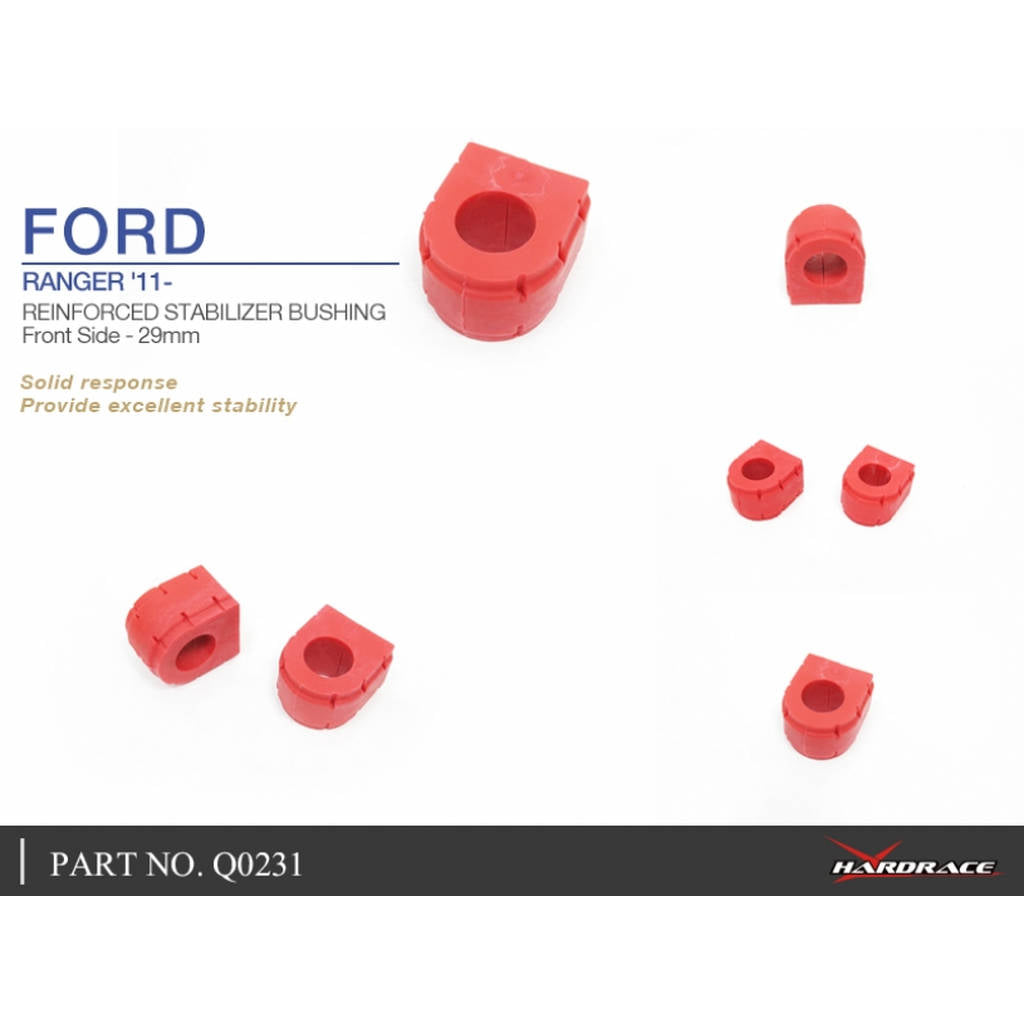 HARDRACE Q0231 HARDEN STABILIZER BUSHING FORD RANGER T6 11- Photo-4