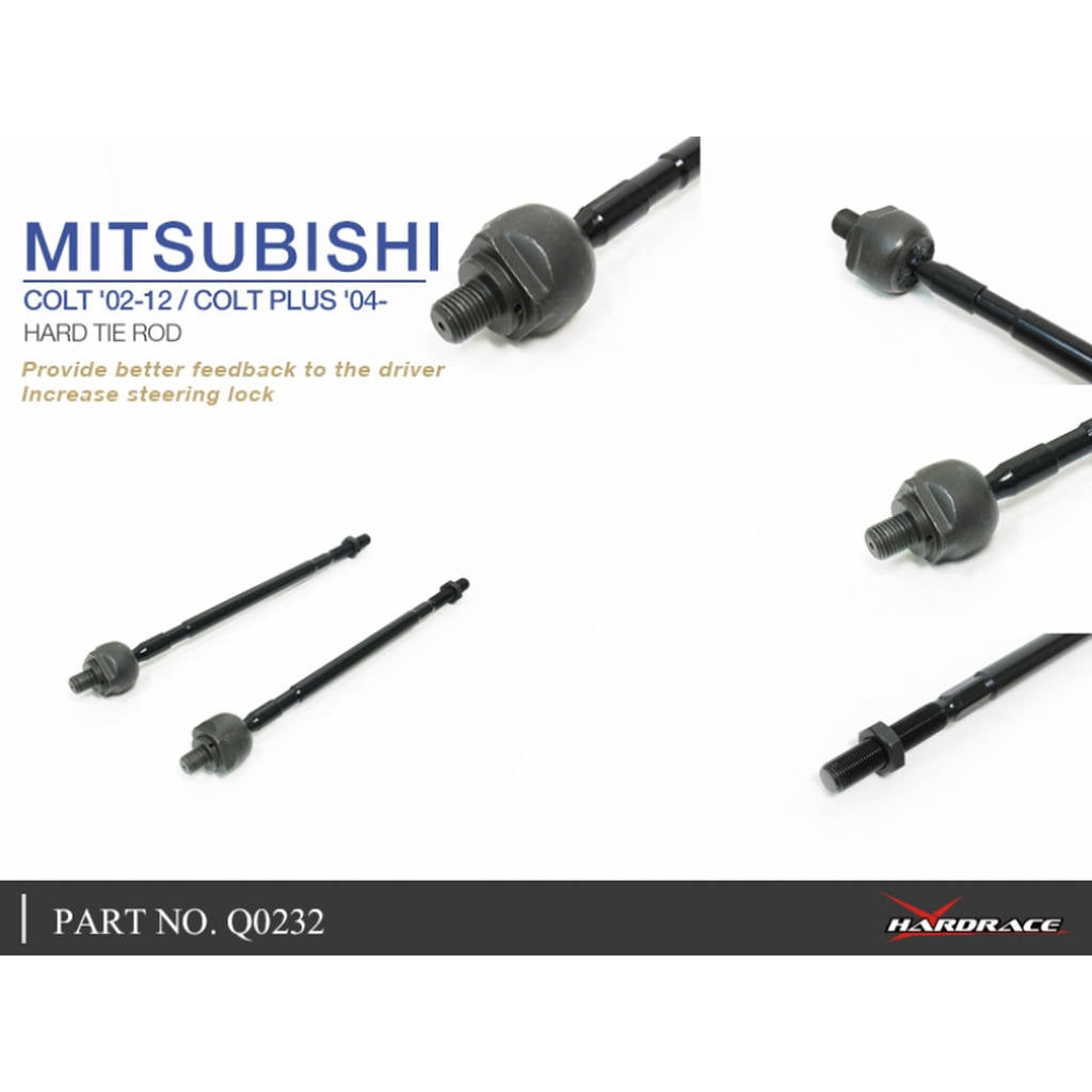 HARDRACE Q0232 MAX ANGLE TIE ROD MITSUBISHI COLT 04- Photo-4