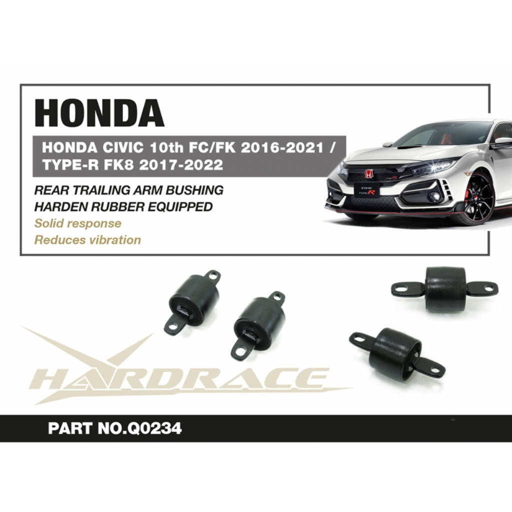 HARDRACE Q0234 HARDEN RUBBER BUSHING HONDA CIVIC FC 16- Photo-5