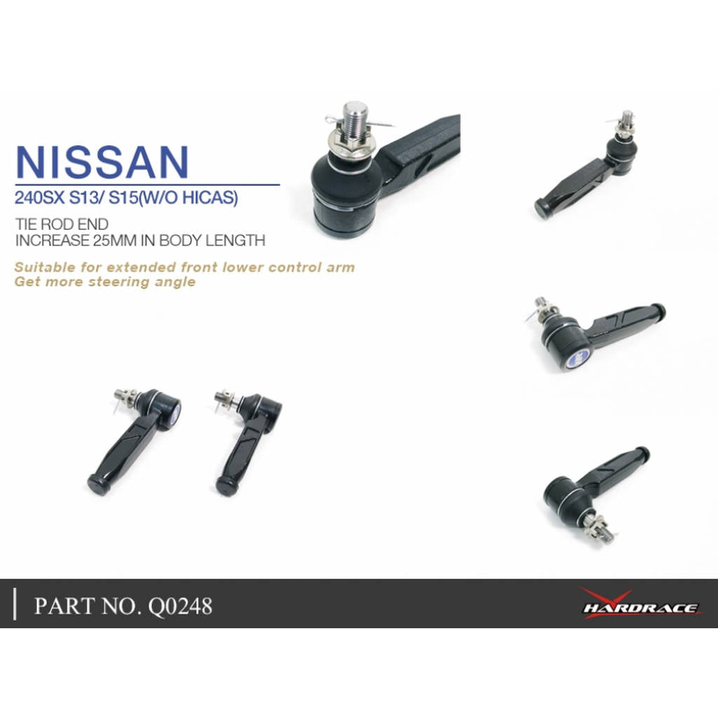 HARDRACE Q0248 UPGRADE TIE ROD END NISSAN 240SX S13 S13 89-94 Photo-4