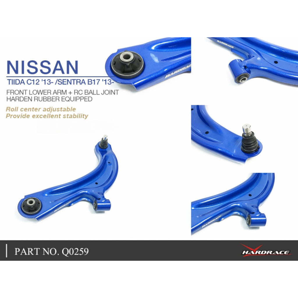 HARDRACE Q0259 CONTROL ARM NISSAN TIIDA C12 13- Photo-4
