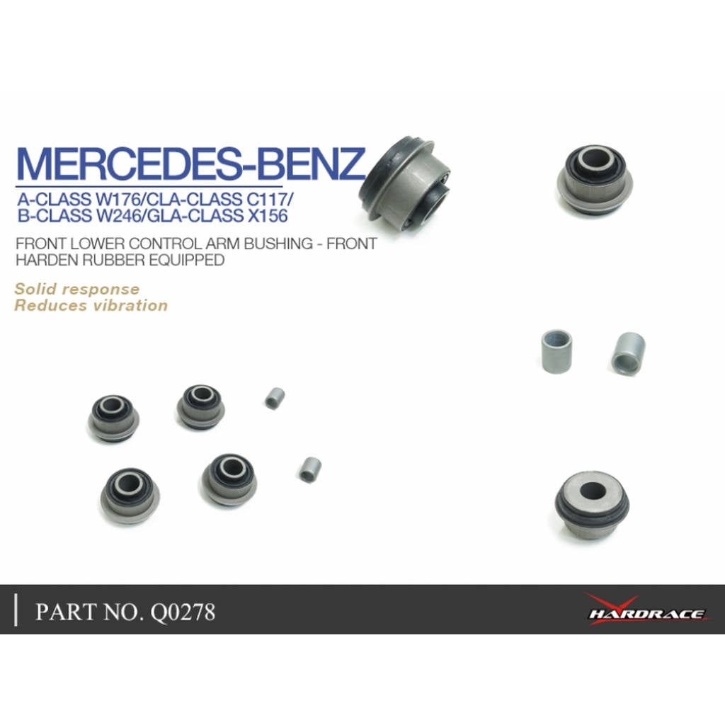 HARDRACE Q0278 HARDEN RUBBER BUSHING MERCEDES-Benz W176 A'S W176 12- Photo-4